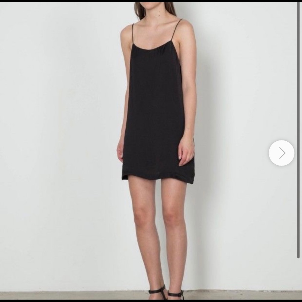 Oak and fort black slip dress